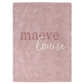 Color Story | Mauve Personalized Toddler Blanket